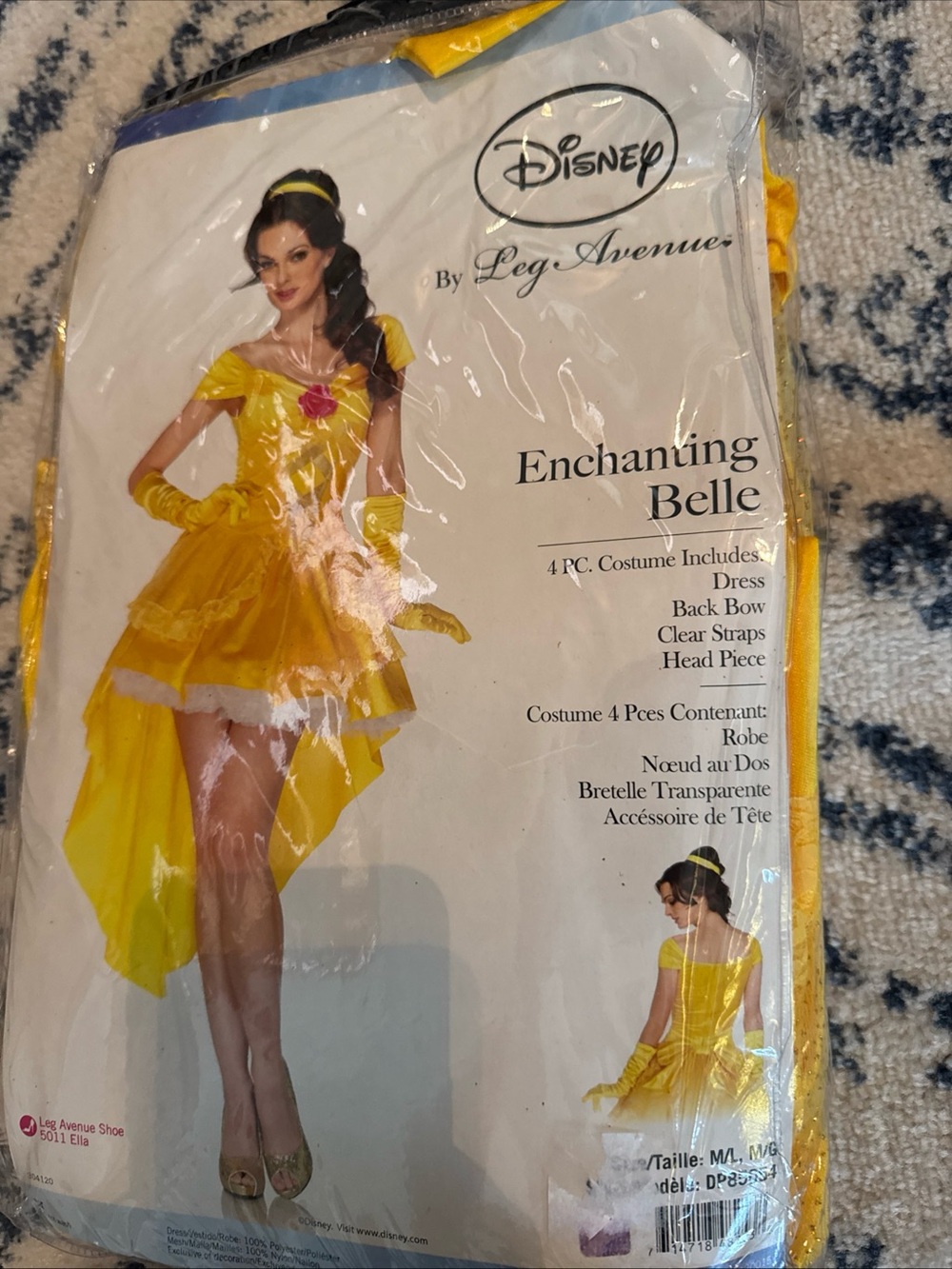 Halloween Leg Avenue Enchanting Belle Costume in Yellow